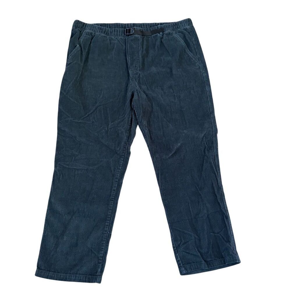 Original Use Gray Corduroy Pants Men's Size XL Elastic Waist Adjustable